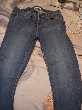 Bullhead Women's Skinny Jeans in Dark Blue Wash